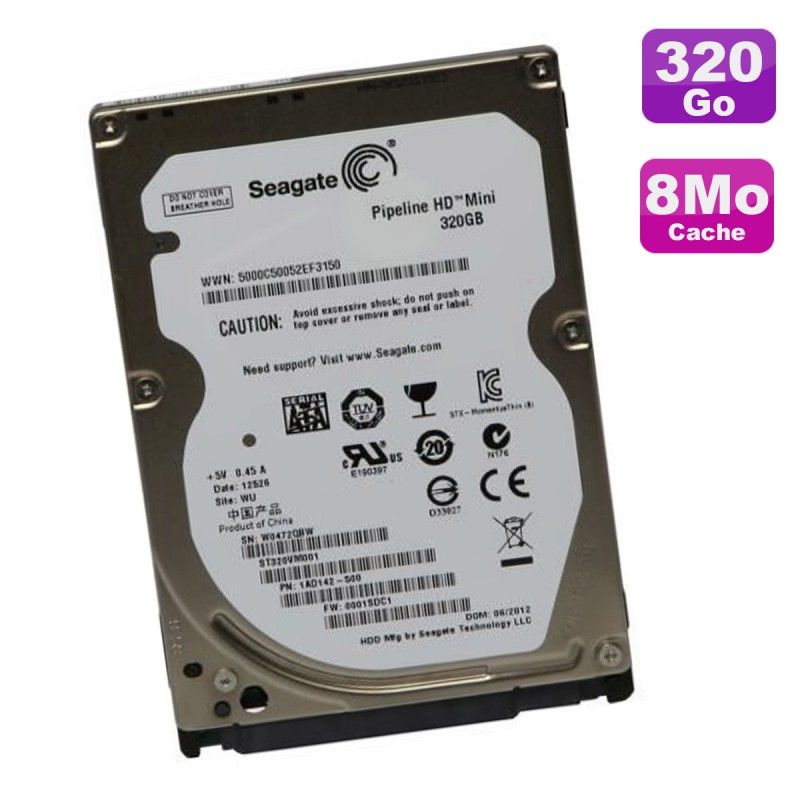 Disco duro Seagate 320 GB 2,5 pulgadas SATA ST320VM001