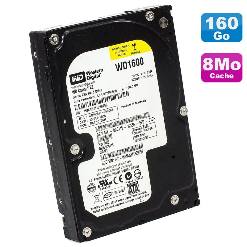 Western Digital Caviar SE 160GB 3.5" SATA Hard Drive
