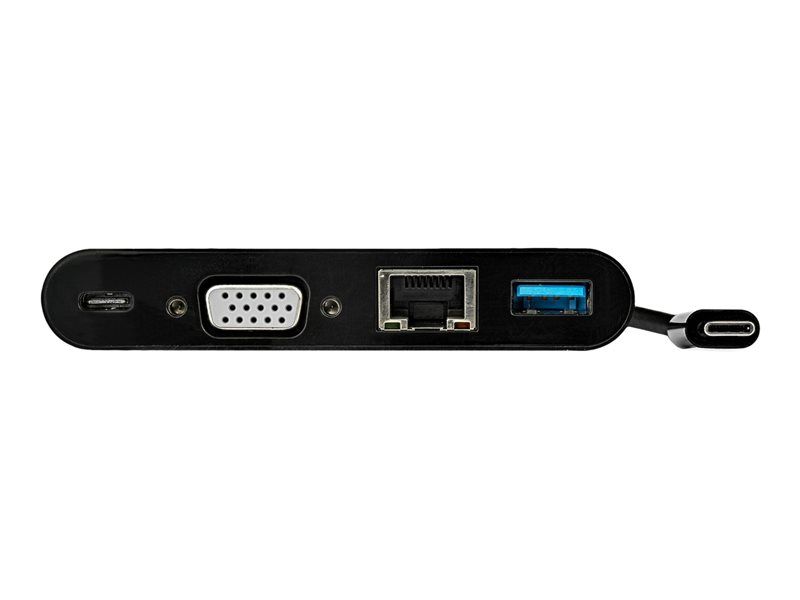 StarTech USB-C Multi-Port Adapter - VGA, USB 3.0, GbE, and 60W Power Delivery