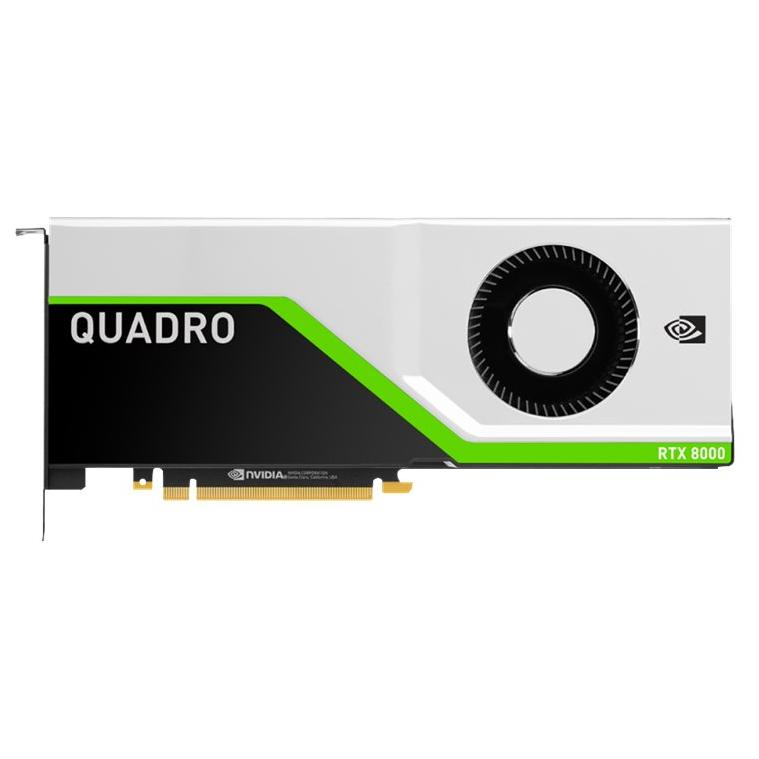 NVIDIA Quadro RTX 8000 Graphics Card - 48GB GDDR6 - PCIe 3.0 x16 - 4x DisplayPort, USB-C