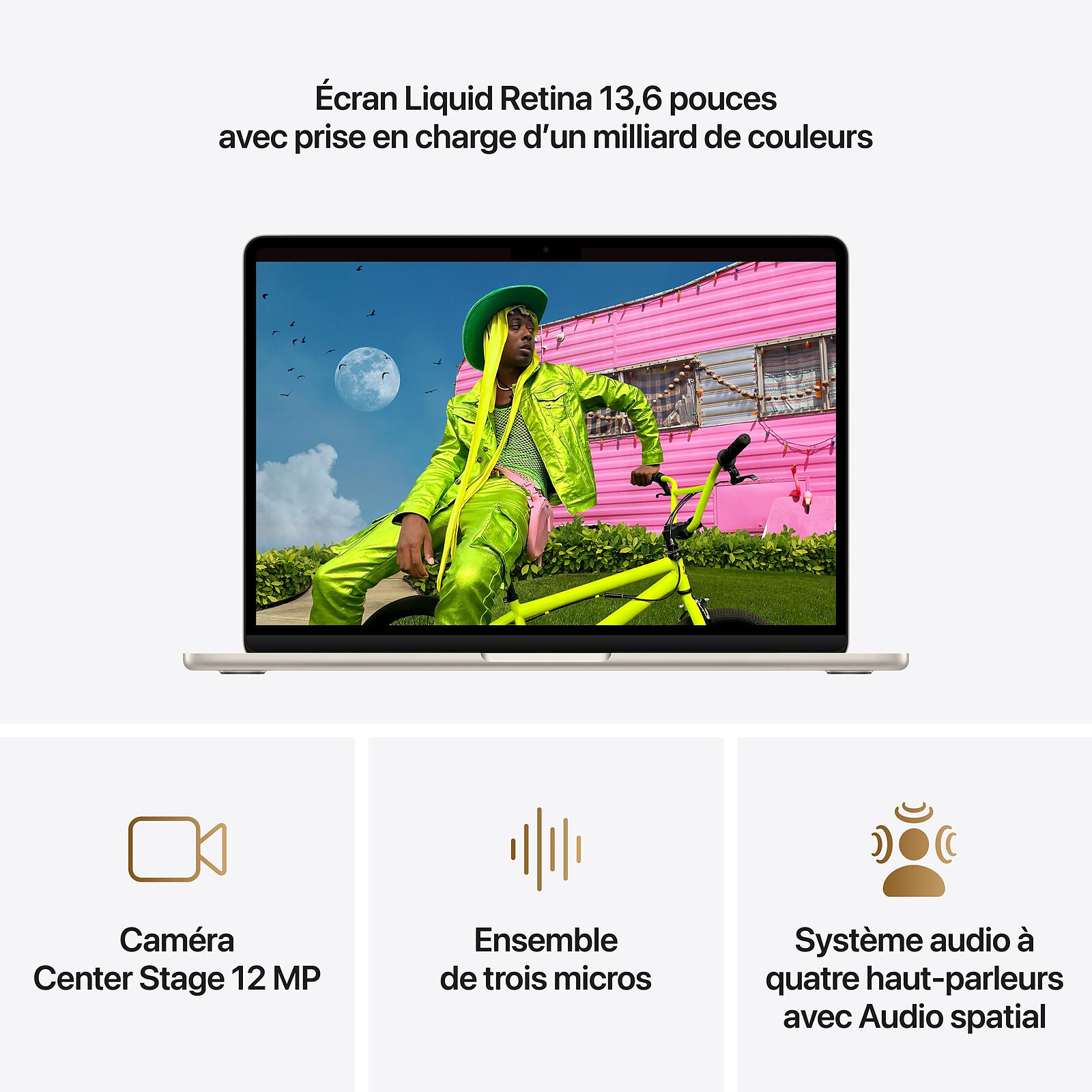 Apple MacBook Air M5 13-inch (2026) Starlight, 16GB RAM, 512GB SSD (MDHA4FN/A)