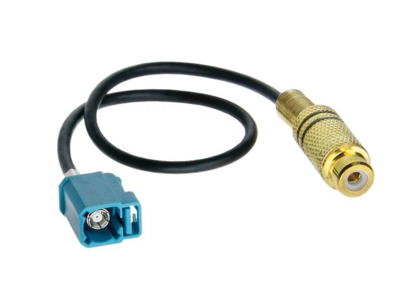 ADNAuto Rear View Camera Adapter (Fakra Female to RCA Female)