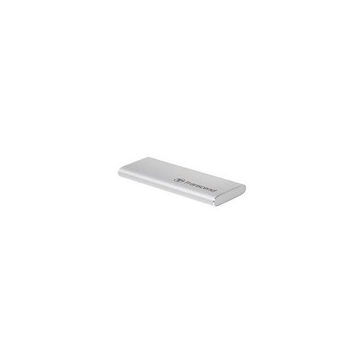 Transcend M.2 SSD - 120GB - Portable - USB-C (USB 3.1 Gen 2) - Silver