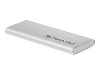 Transcend M.2 SSD - 120GB - Portable - USB-C (USB 3.1 Gen 2) - Silver