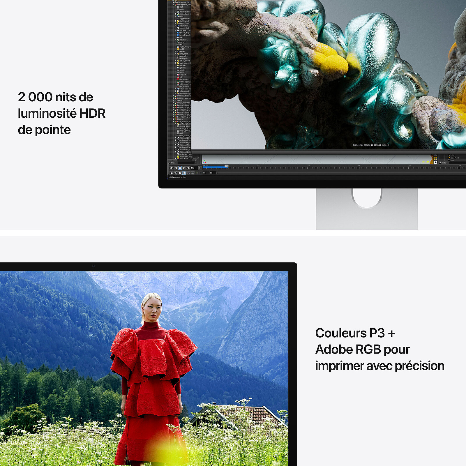 Apple 27" LED - Studio Display XDR - Standard glass - Adjustable tilt and height stand