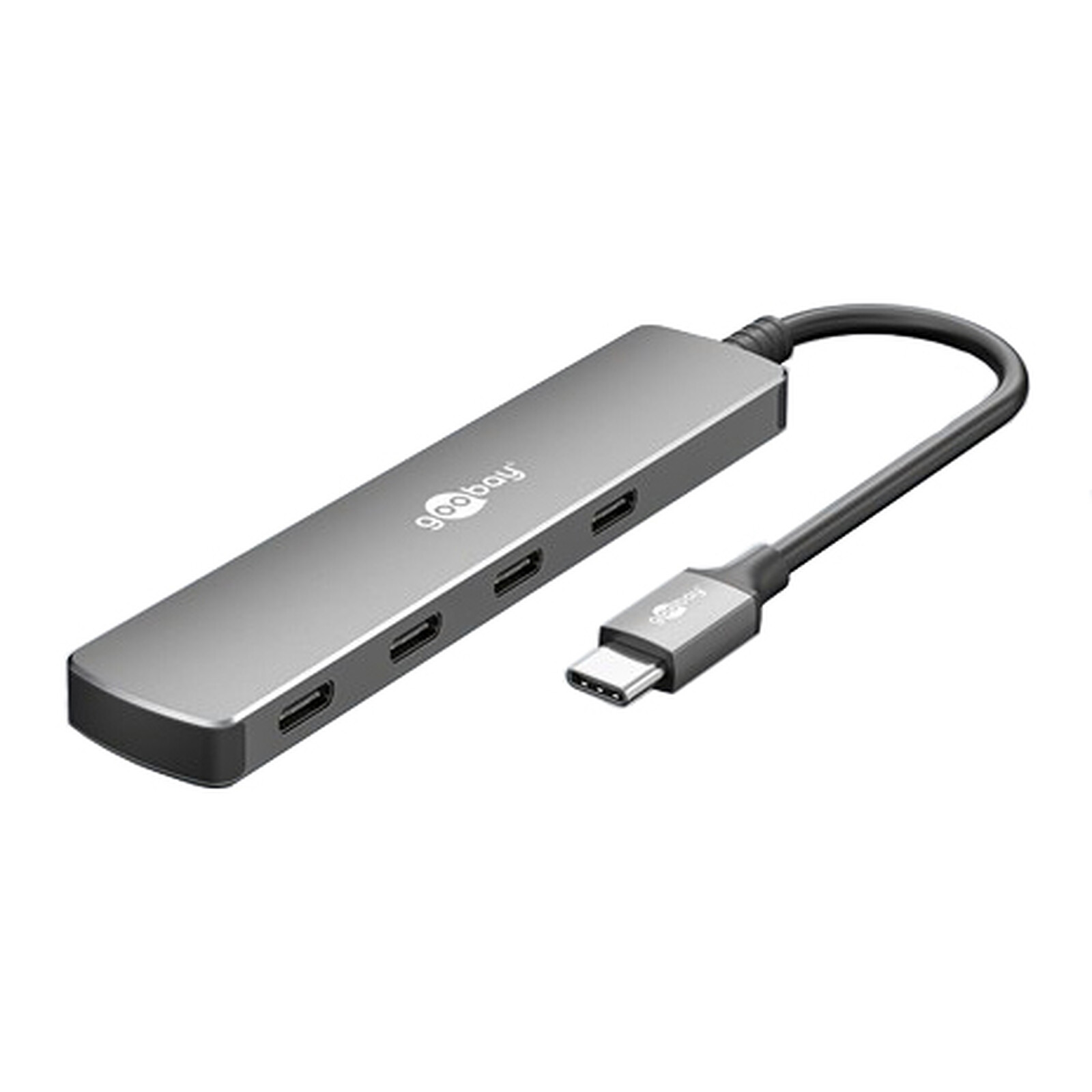 Hub Goobay Slim (4 puertos USB-C 3.0)