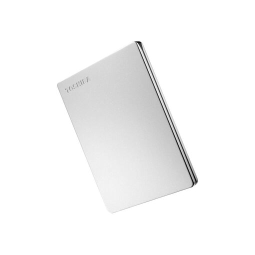 Toshiba Canvio Slim 2TB External Portable Hard Drive - Silver