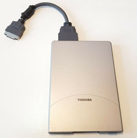 Toshiba External Floppy Disk Drive - 1.44MB - Grey