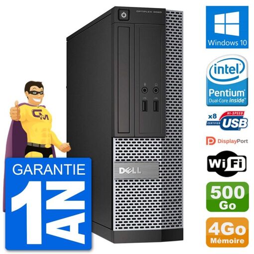 Dell Optiplex 3020 SFF Desktop PC - Intel Pentium G3220, 4GB RAM, 500GB HDD, Windows 10, WiFi