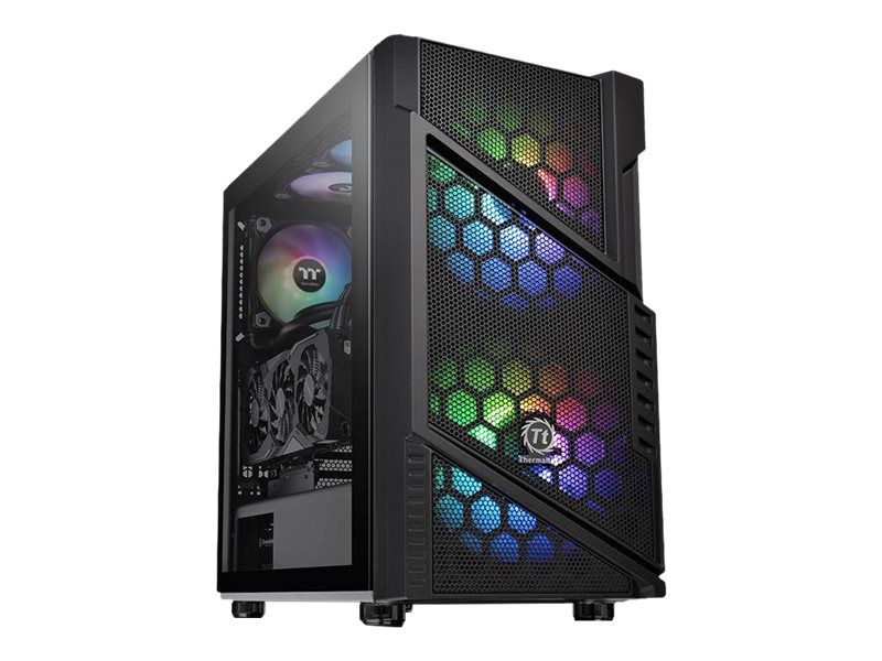 Boîtier PC Moyen Tour ATX Thermaltake Commander C31 TG RGB avec panneau vitré - Noir