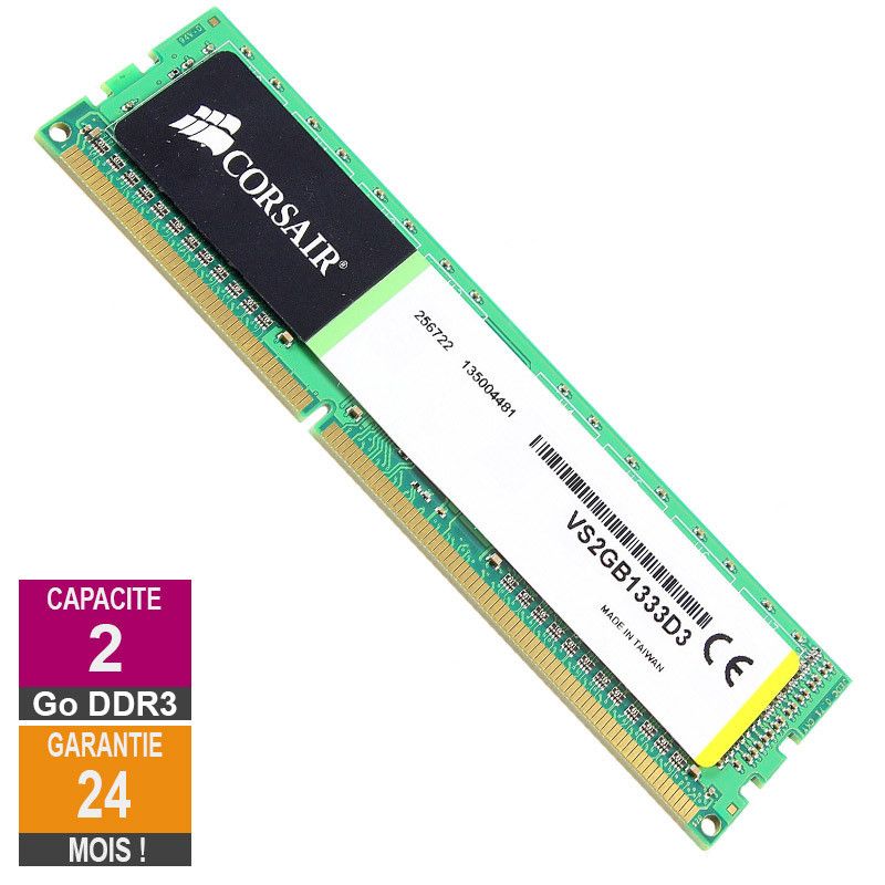 Memoria RAM Corsair 2GB DDR3 (VS2GB1333D3)