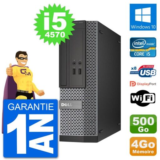Dell Optiplex 3020 SFF PC - i5-4570, 4GB RAM, 500GB HDD, WiFi, Windows 10