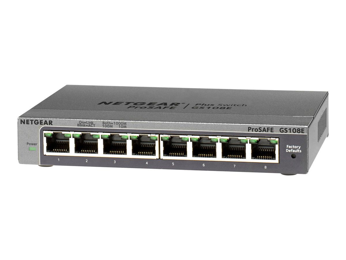 Netgear GS108Ev3 - 8-Port Gigabit Switch