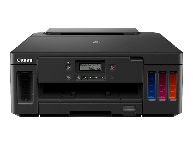 Canon PIXMA G5050 Inkjet Printer - Color - 2-Sided Printing - Rechargeable - A4/Legal - Up to 13 ipm (Mono) / Up to 6.8 ipm (Color) - 350 Sheet Capacity - USB 2.0, LAN, Wi-Fi
