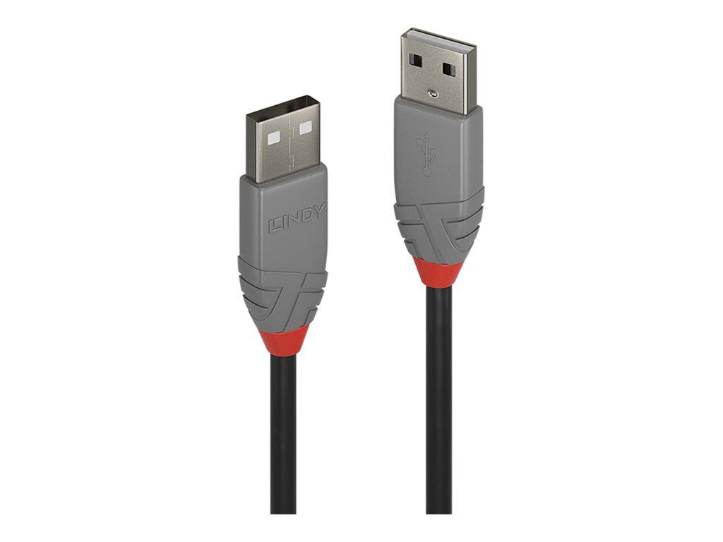 Lindy Anthra Line USB Cable - 3m, Round, Black