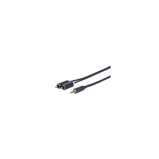 VivoLink Audio Cable - 2.5m, Stereo Mini-Phone to RCA Male