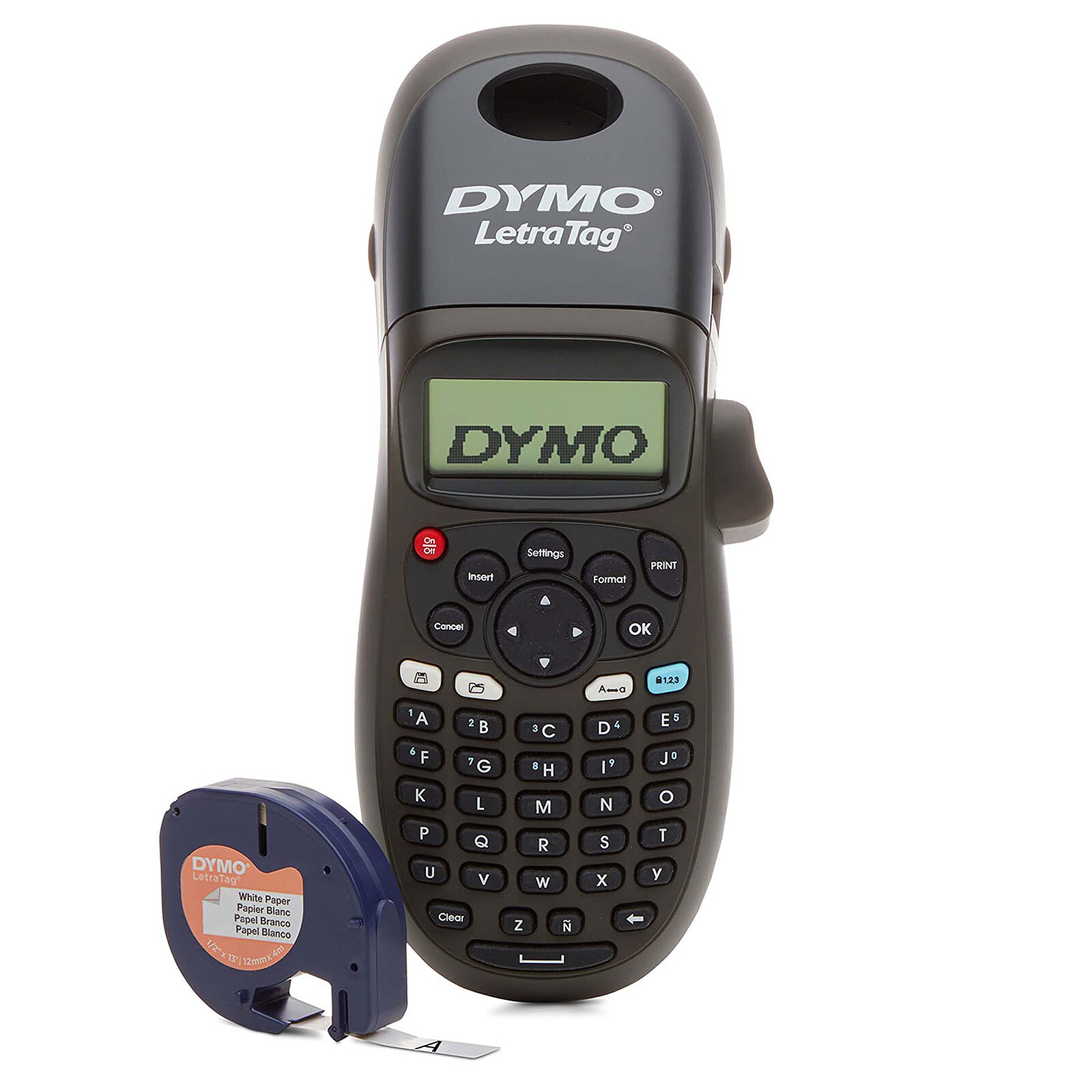 DYMO LetraTag LT-100H Black 