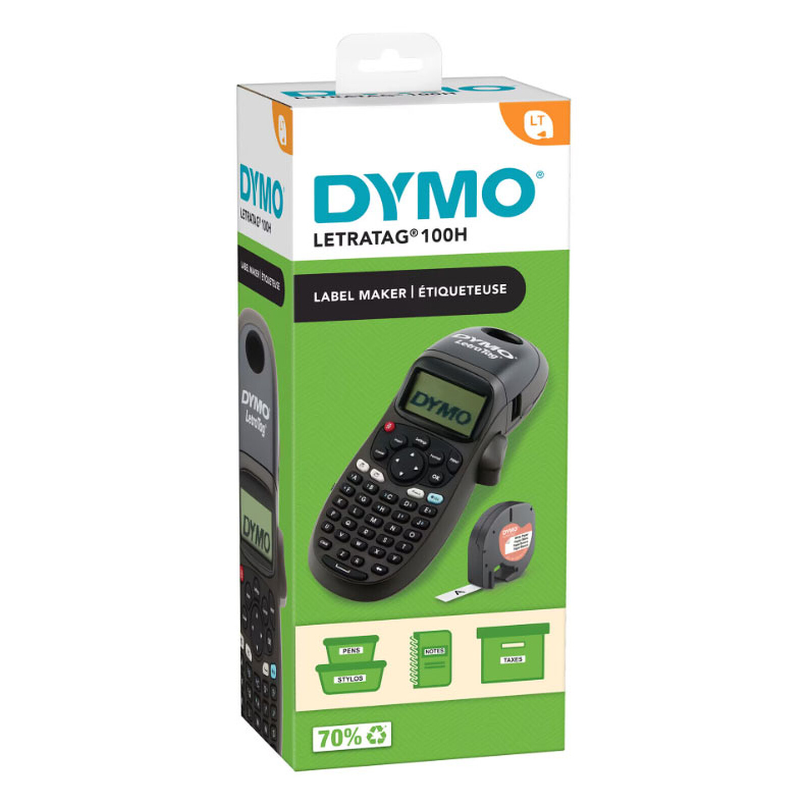 DYMO LetraTag LT-100H Black 