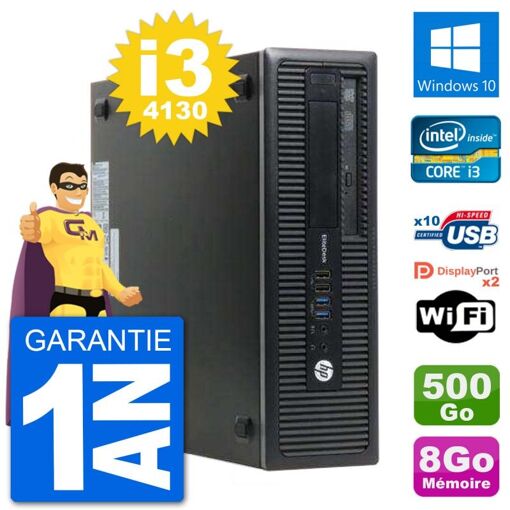 HP EliteDesk 800 G1 Core i3-4130 8GB RAM 500GB HDD Windows 10 WiFi