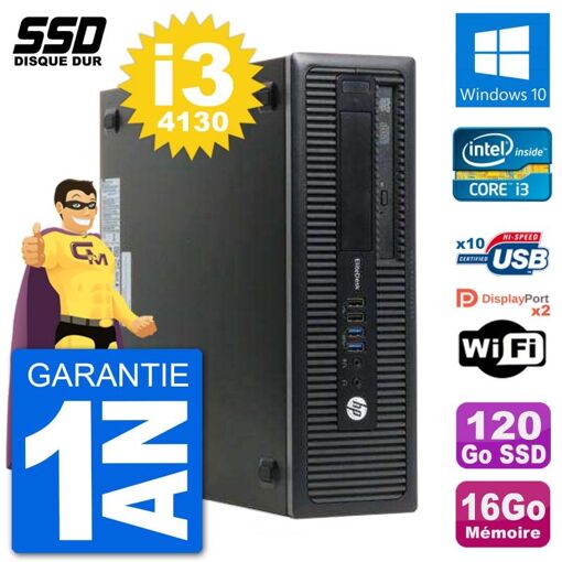 HP EliteDesk 800 G1 Core i3 Laptop - 16GB RAM, 120GB SSD, Windows 10