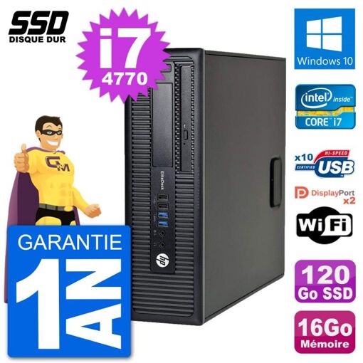 HP EliteDesk 800 G1 Core i7 Laptop - 16GB RAM, 120GB SSD, Windows 10