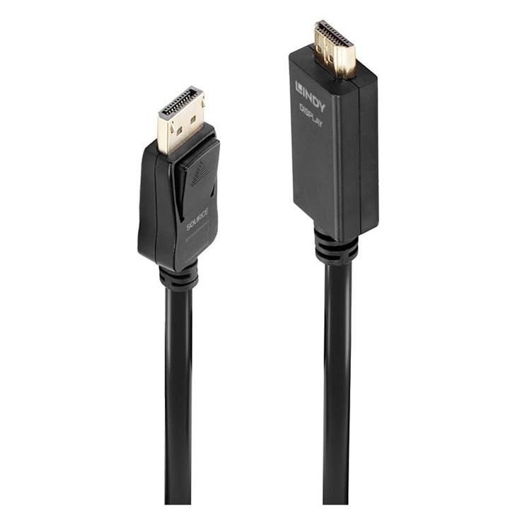 Lindy Adapter Cable - DisplayPort Male to HDMI Male - 2m