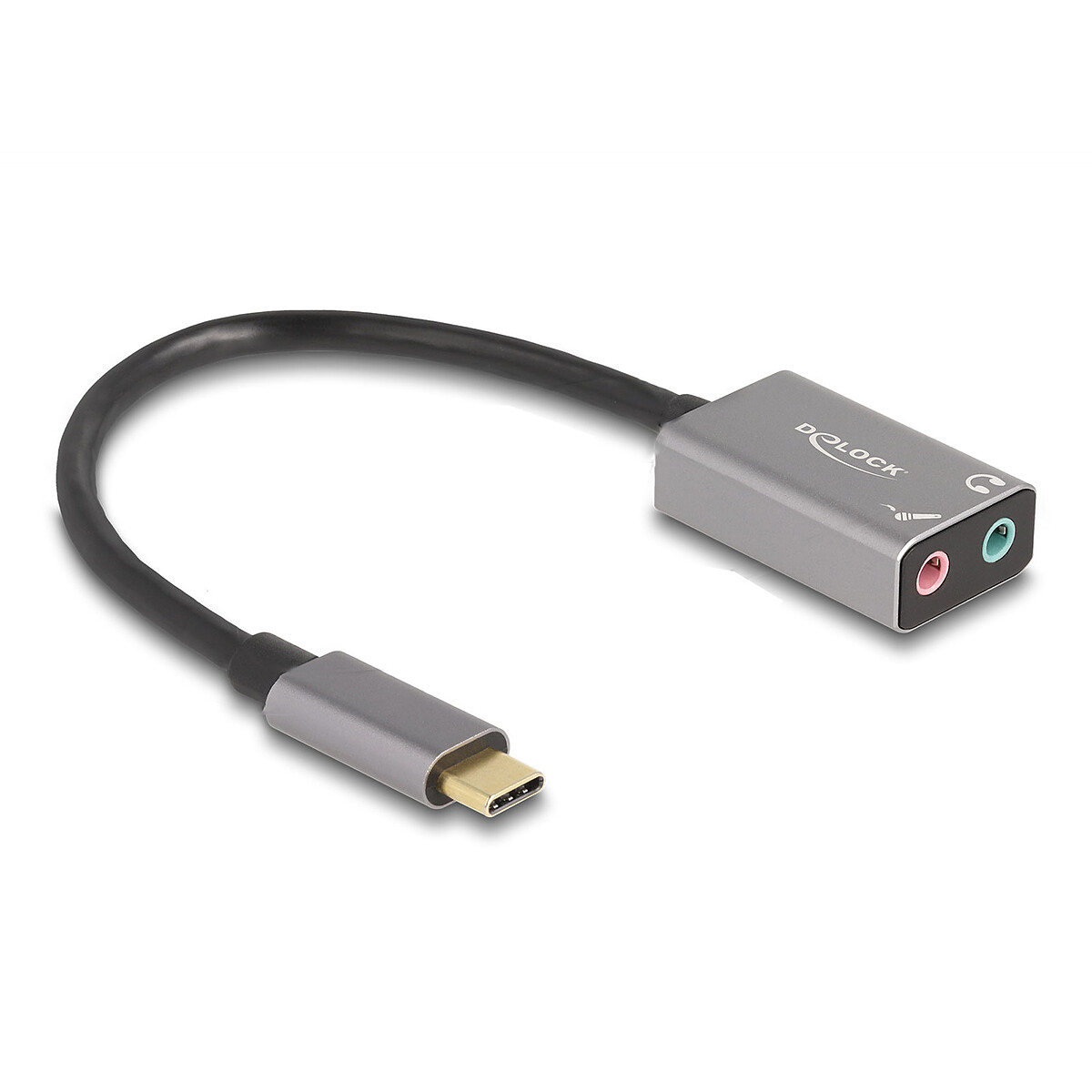 DeLock Carte son externe USB-C avec câble 15 cm