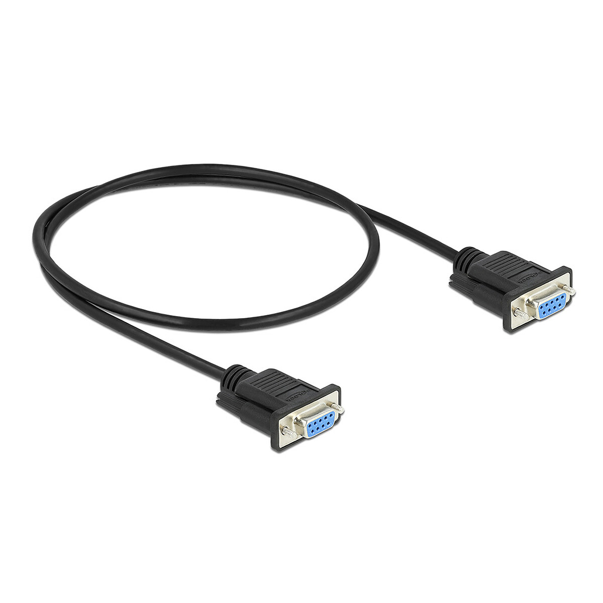 DeLock Câble null modem série DB9 RS232 - F/F - 2 m - Noir