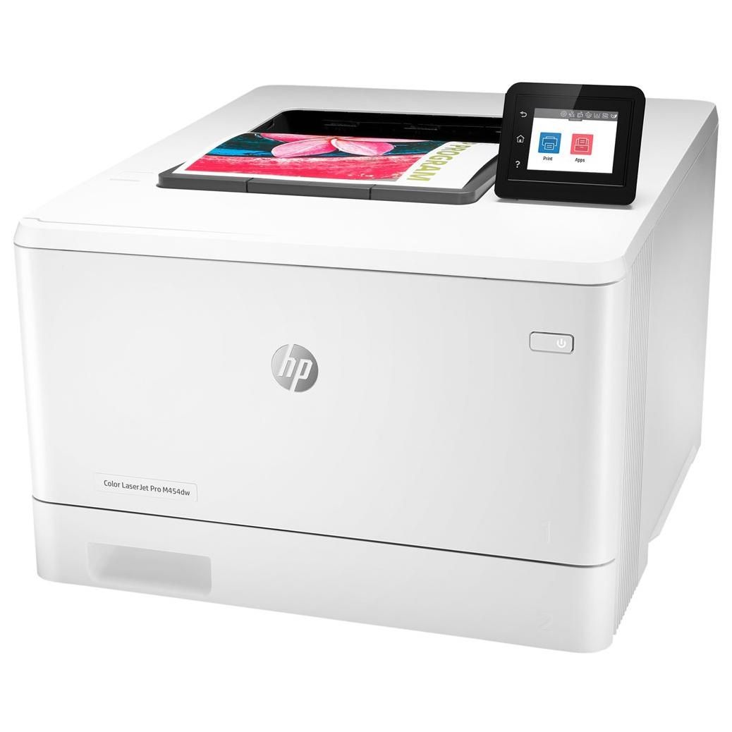 HP Color LaserJet Pro M454dw Printer - A4/Legal, 38400 x 600 dpi, Up to 27 ppm (Mono)/27 ppm (Color), 300-Sheet Capacity, USB 2.0