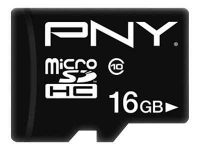 PNY Performance Plus 16GB Micro SDHC Memory Card - Class 10