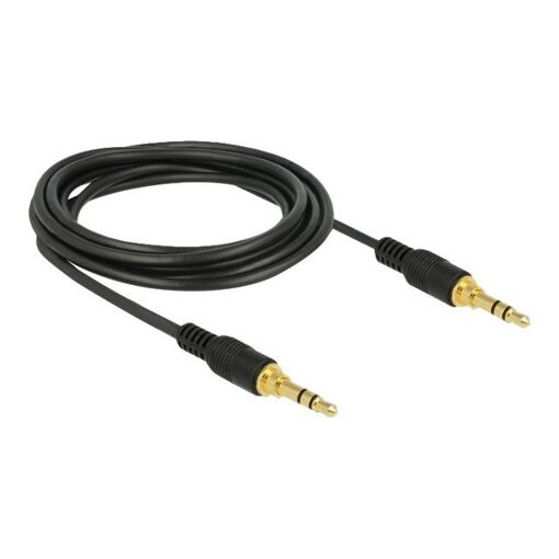 Câble audio Delock - 3,5 mm stéréo mâle à mâle - 3 m - Noir