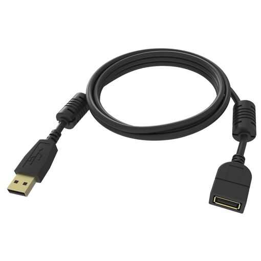 Cable de extensión USB Profesional Vision - Negro 2m