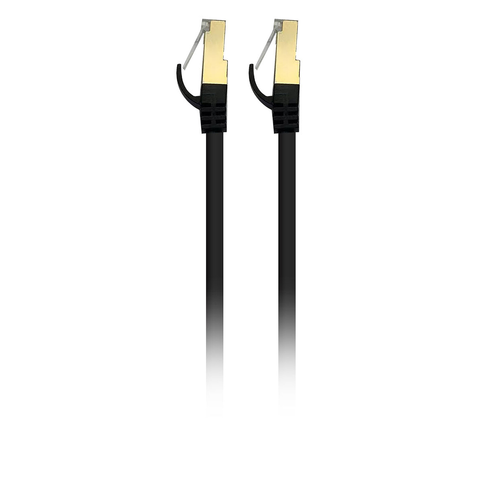 Textorm RJ45 CAT 8.1 F/FTP cable - male/male - 1 m - Black