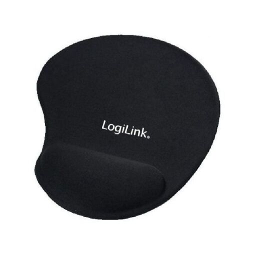 Logilink Gel Mouse Pad with Wrist Rest - Black