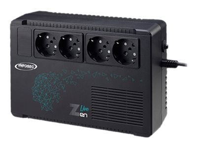 INFOSEC Zen Live 650 - UPS - 220/230/240 V - 650 VA - 5 Ah - 4 AC Output Connectors