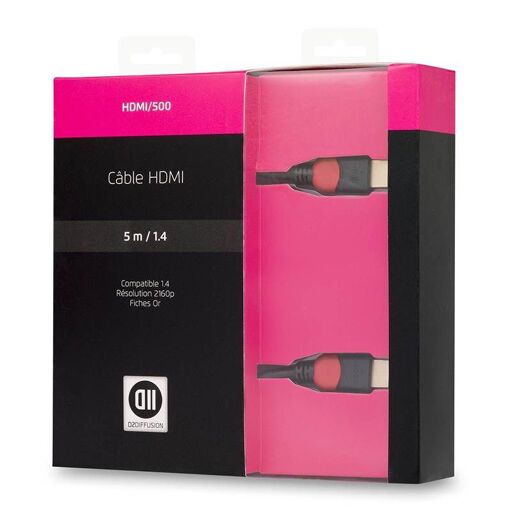 D2 Diffusion HDMI Cable - 5m Black