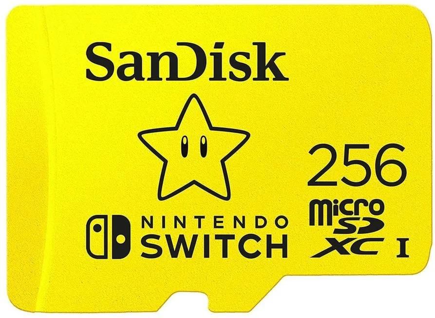SanDisk Nintendo Switch Memory Card - 256GB - UHS-I U3 - microSDXC