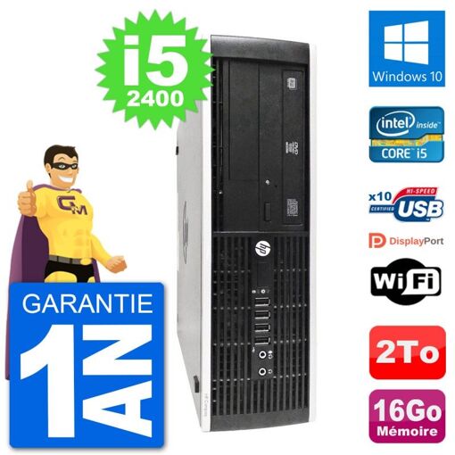 HP 8300 Elite SFF PC - Intel i5, 16GB RAM, 2TB HDD, Windows 10, WiFi