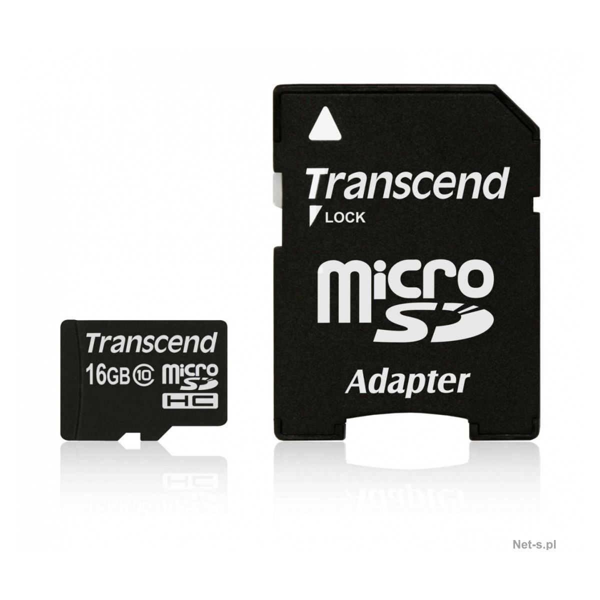Transcend 16GB MicroSDHC Card (includes SD Adapter, Class 10)
