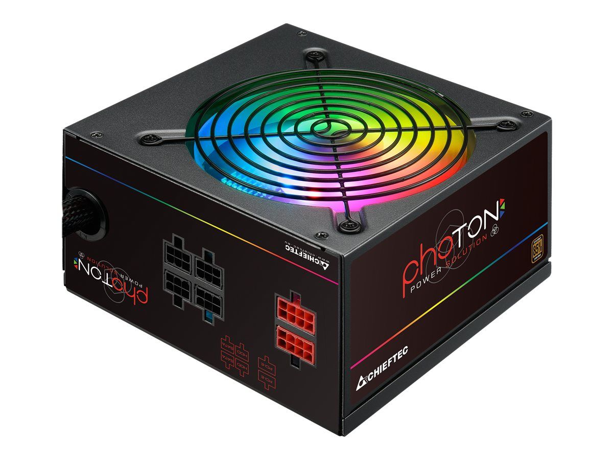 Chieftec Photon Series CTG-650C-RGB - Alimentation PC - ATX12V 2.3/ EPS12V - CA 230 V - 650 watt - PFC active