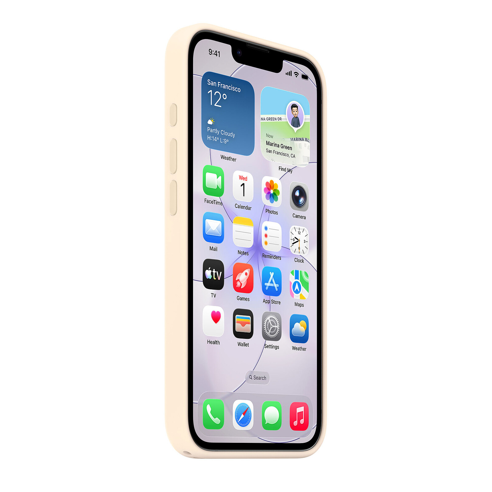 Étui en silicone Apple avec MagSafe pour iPhone 17e
