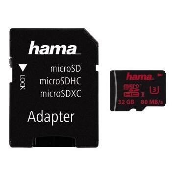 Carte mémoire Hama 32 Go MicroSDHC Classe 3 UHS