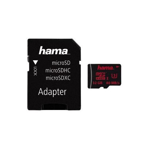 Hama 32GB MicroSDHC UHS Class 3 Memory Card