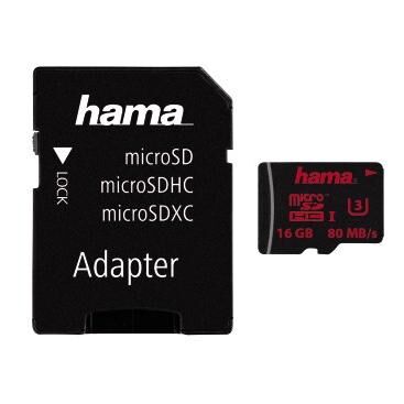 Carte mémoire Hama 16 Go MicroSDHC Classe 3 UHS