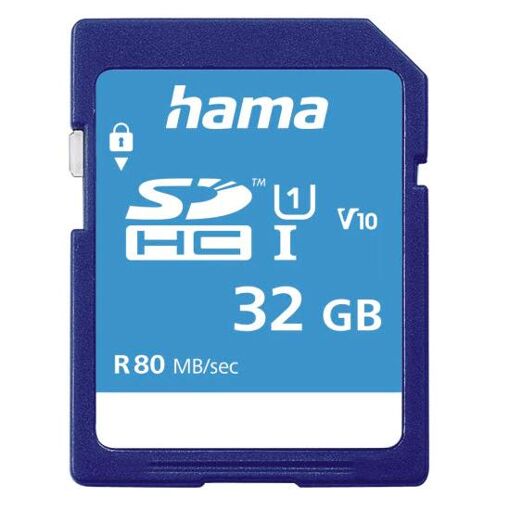 Carte mémoire Hama 32 Go SDHC UHS-I Classe 10