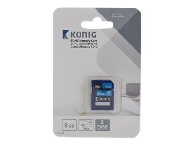 König 8GB SDHC UHS-I Memory Card - Black