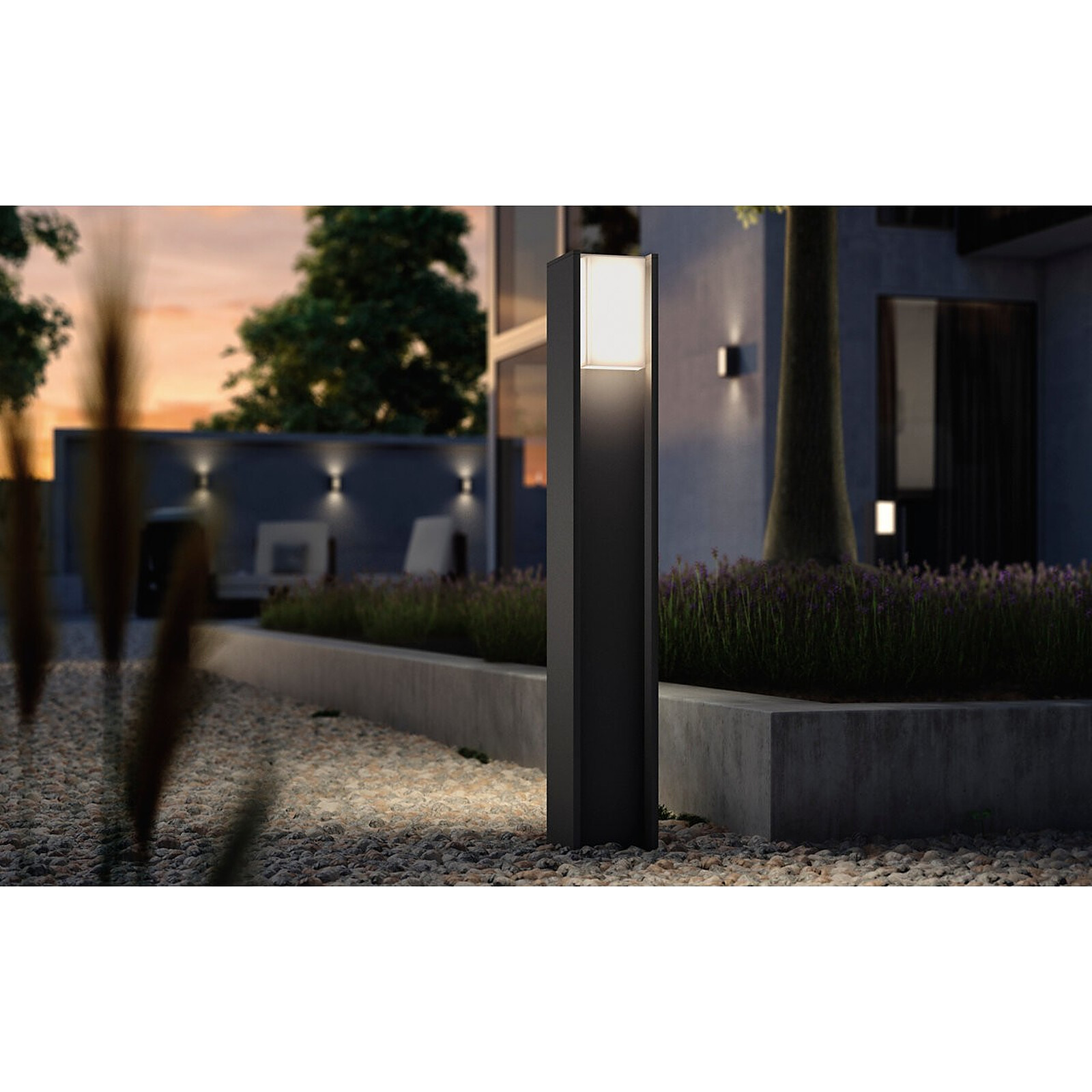 Philips Hue White TURACO Bollard Light 9.5W - Anthracite