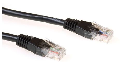 Intronics ECON-Line 1m CAT 6 UTP RJ-45 Cord - Black