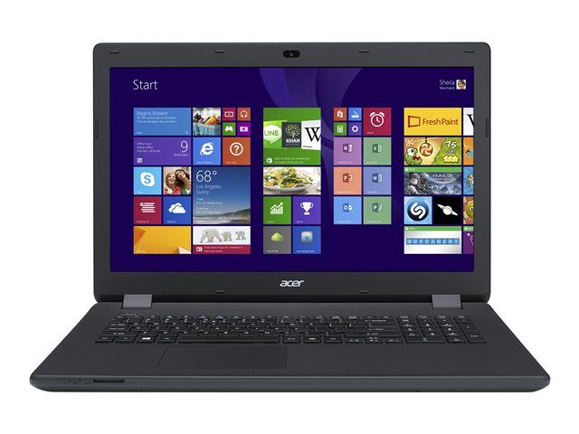 Acer Aspire ES1-711G-P7YY - Pentium N3540, 2.16 GHz - Windows 8.1 64-bit - 4GB RAM - 1TB HDD - DVD SuperMulti - 17.3" HD+ - NVIDIA GeForce 820M - Noir