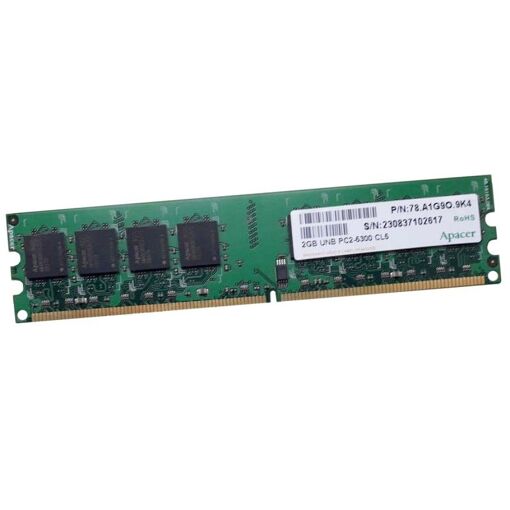 Modulo de memoria Apacer 78.A1G9O.9K4 2GB DDR2 PC2-5300U 667MHz